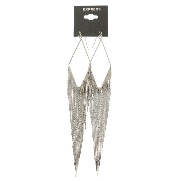 Express Jewelry - Express Dangle-Earrings Silver NWT